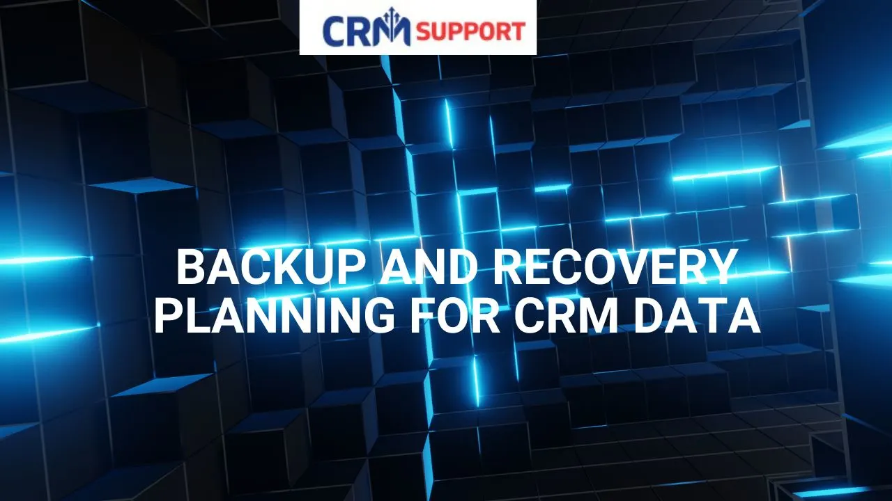 Backup and Recovery Planning for CRM Data